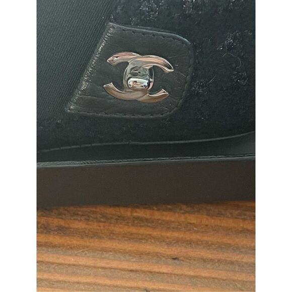 Chanel leather and tweed slip on Loafers - Picture 7 of 12